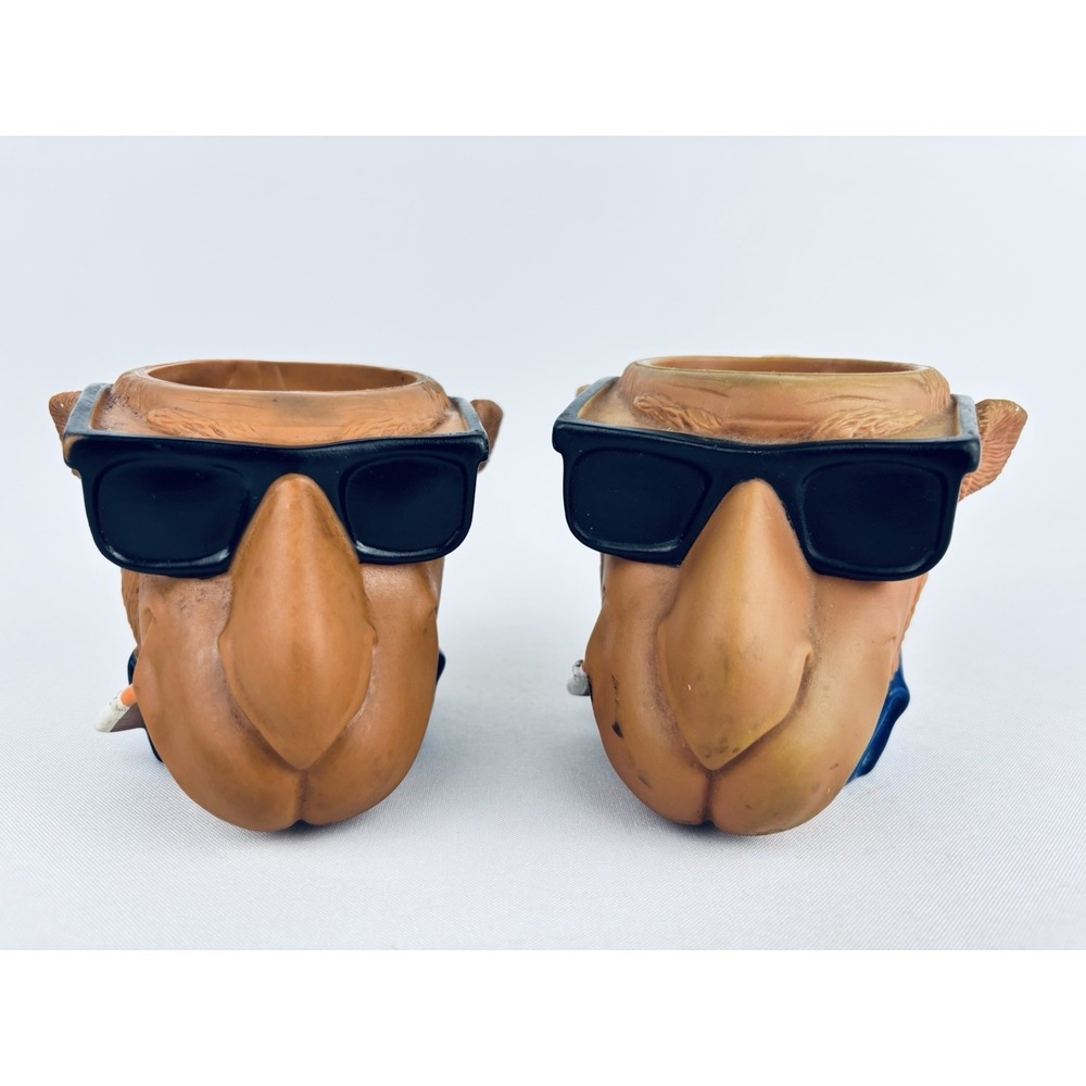 Vtg 1991 Joe Cool Camel Coozie Cup Can Beer Soda Holder Koozie Novelty Set Of 2